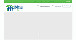 Desktop Screenshot of habitategypt.org